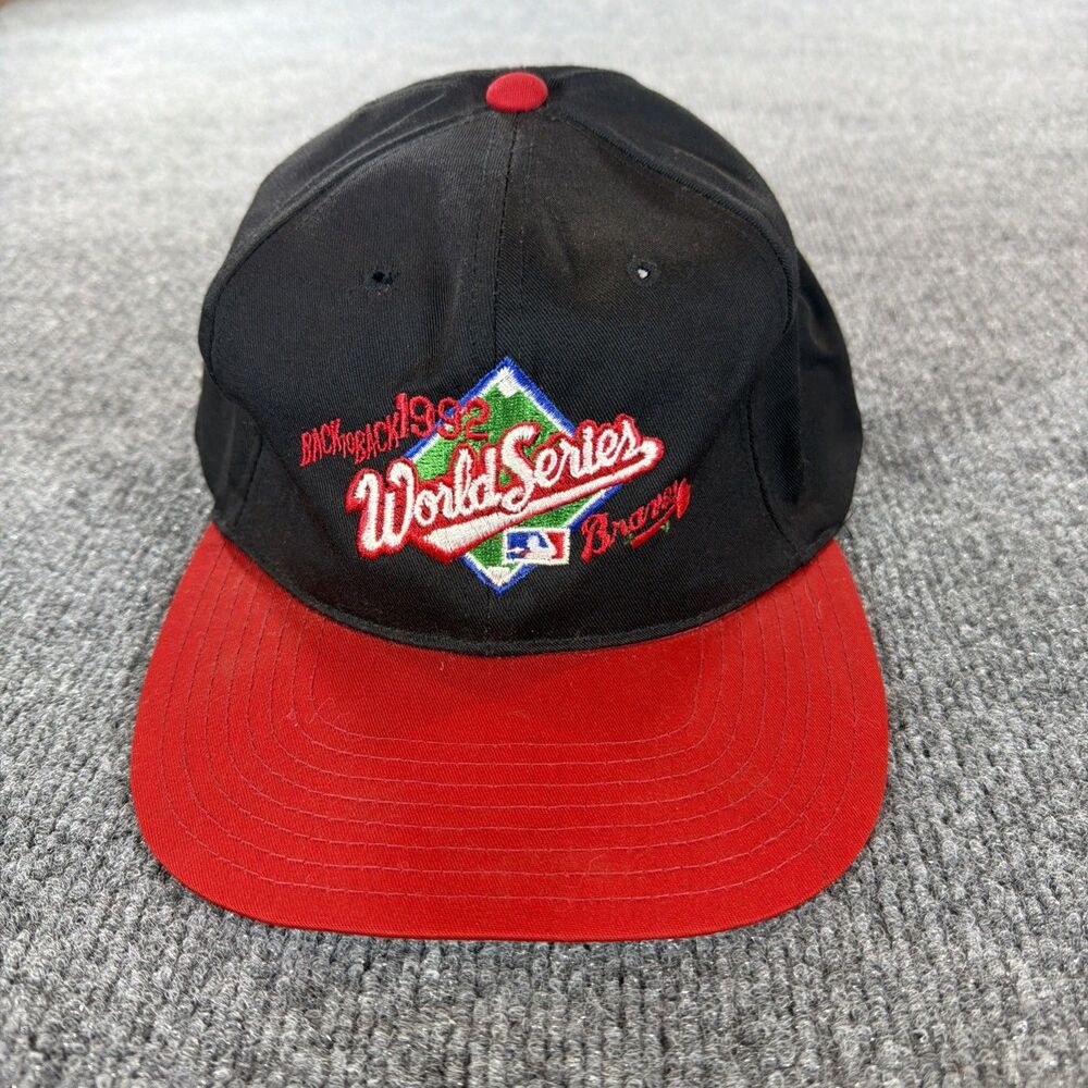Vintage 1992 World Series Atlanta Braves MLB Snapback Hat 90s